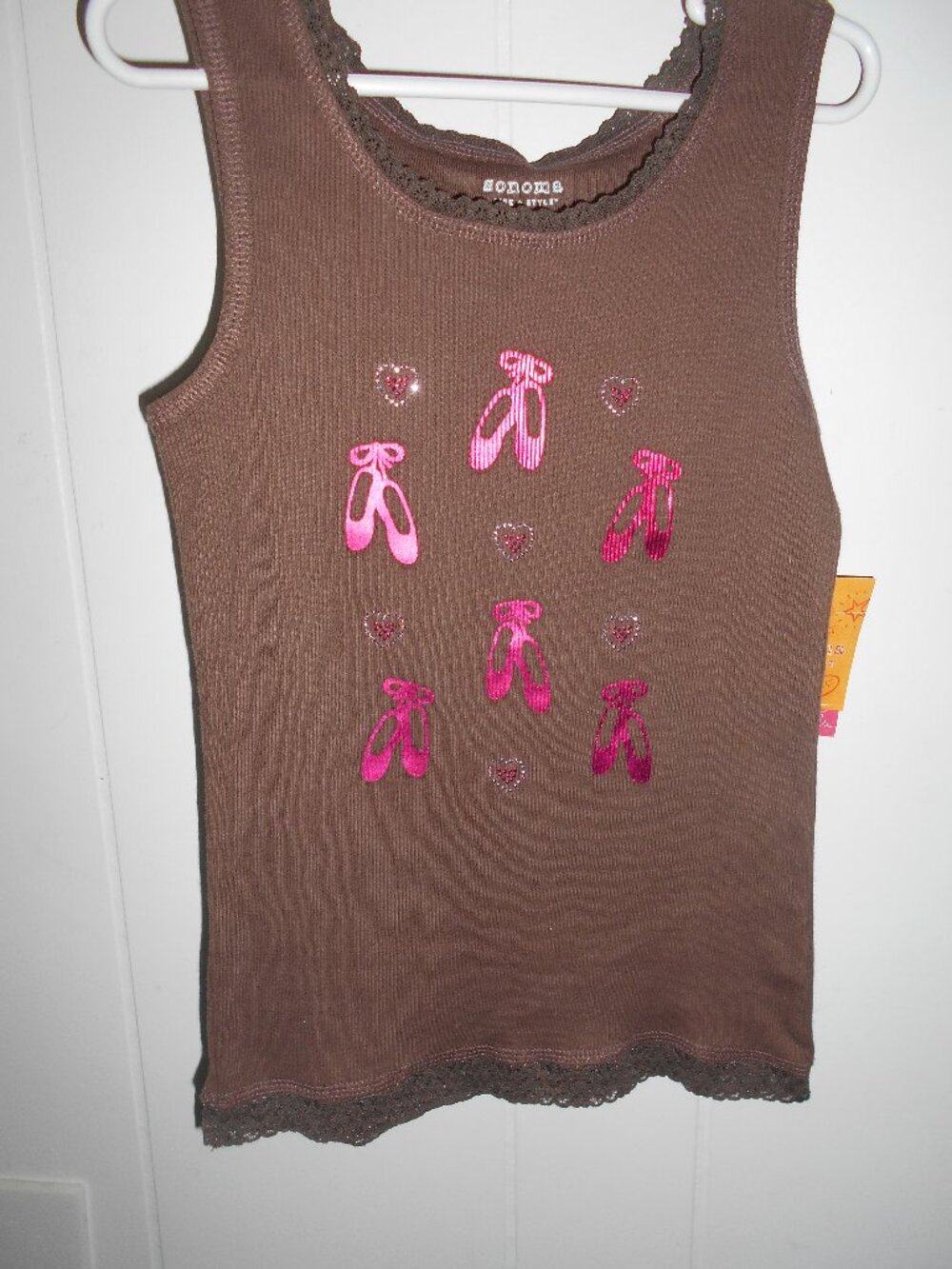 Brown Ballet Dance Top--NWT- Child 6x